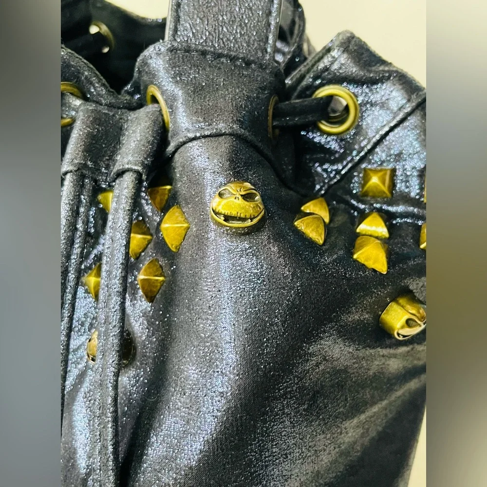Disney Loungefly Nightmare Before Christmas Jack Skellington bucket bag glitter